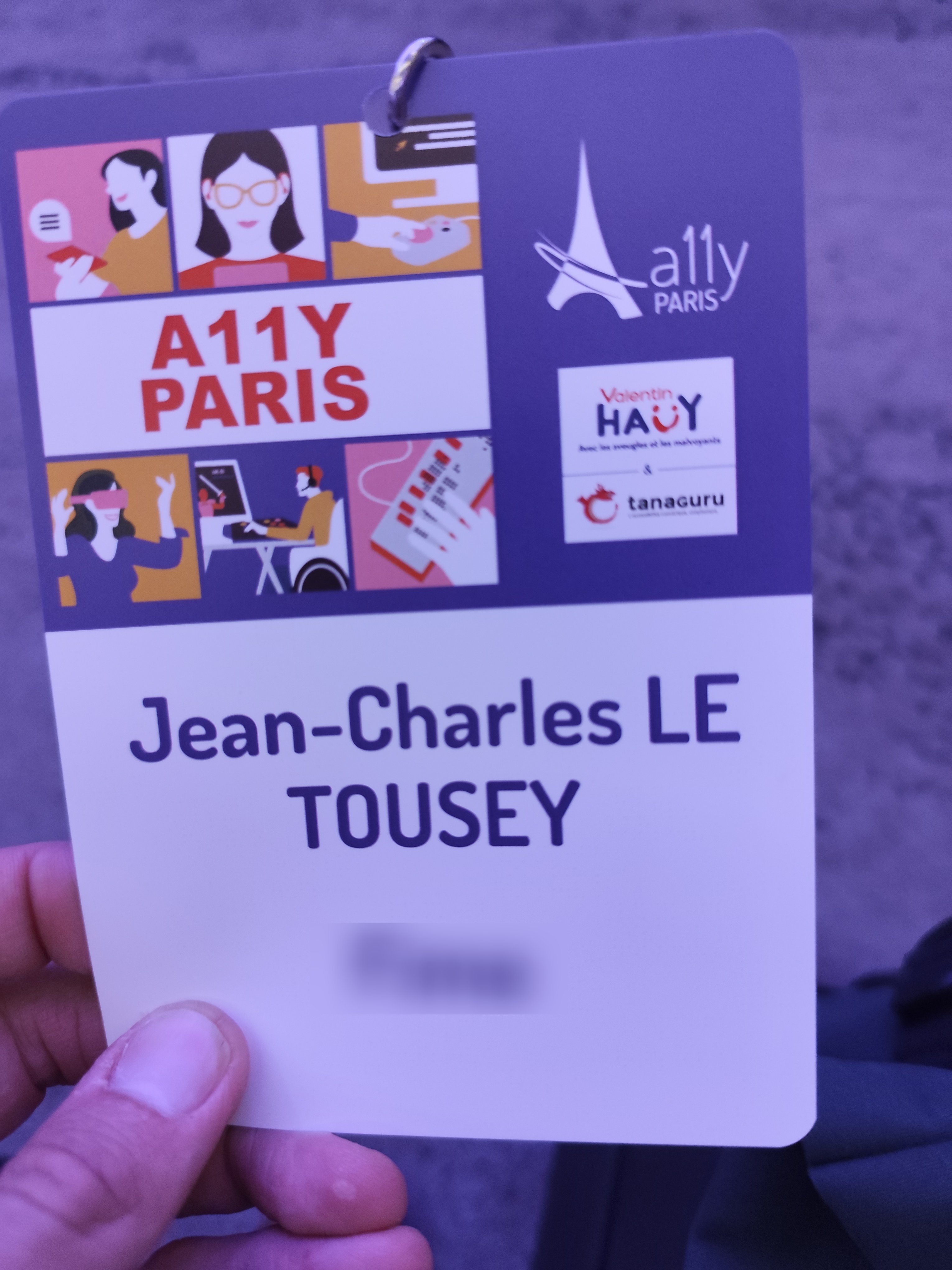 Mon badge pour A11Y Paris 2025